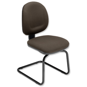 Trexus Plus Cantilever Visitors Chair Back H400mm Seat W460xD450xH470mm Charcoal Ident: 395D