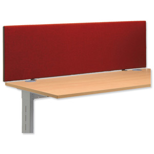 Trexus Over Desk Screen 1000x450mm Burgundy Ref SP809329