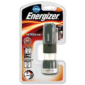 Energizer Hi Tech 2 in 1 LED Torch and Area Light takes AAA Batteries Ref 625702 Ident: 553G