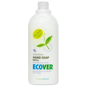 Ecover Liquid Soap Hand Wash Refill with Moisturisers Environmentally-friendly 1 Litre Ref VEVHSR Ident: 601A