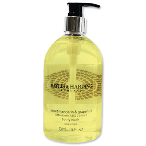 Baylis and Harding Liquid Soap Hand Wash Refill 500ml Mandarin and Grapefruit Ref VBHBMHWMG