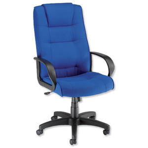 Trexus Intro Managers Armchair Back H720mm W530xD510xH470-570mm Royal Ref 10568-01 Ident: 397A