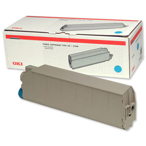 OKI Laser Toner Cartridge Page Life 15000pp Cyan [for C9300 9500] Ref 41963607