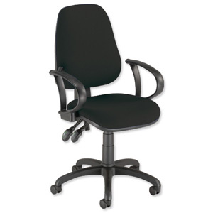 Trexus Lumb-Air High Back Operators Armchair Back H500mm W460xD460xH440-580mm Charcoal Ref SP9080CH Ident: 404B