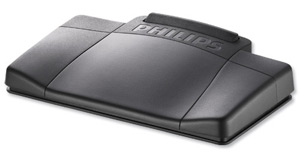 Philips 2210 Foot Control Ergonomic Slim [for Dictation Transcription Kits 720 725 730] Ref LFH2210