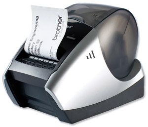 Brother QL570 Labelmaker Thermal USB Automatic Cutter 300dpi Max Width 62mm 68 Labels/minute Ref QL570ZU1 Ident: 728G