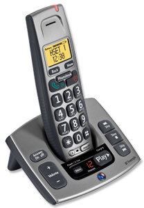 BT Freestyle 750 DECT Telephone Cordless 50-entry Phonebook 30 Caller IDs TAM 11.5mins Ref 42180