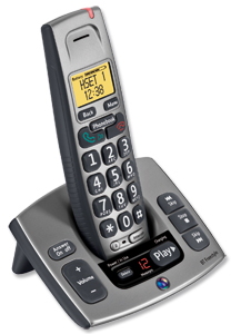 BT Freestyle 750 DECT Telephone Cordless 50-entry Phonebook 30 Caller IDs TAM 11.5mins Ref 42180 Ident: 675A