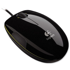 Logitech LS1 Mouse Optical USB Black with Colour Accent Ref 910-000764 Ident: 736F