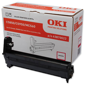 OKI Laser Drum Unit Page Life 20000pp Magenta Ref 43870022