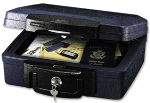 Sentry Fire-Safe Waterproof Chest 30min Fire Protection 4.9 Litre 7.7kg W362xD330xH156mm Ref H0100 Ident: 560C