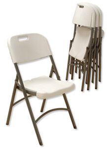 Trexus Lite Folding Chair Polypropylene Back H470mm W400xD425xH460mm Ref HY-C012 [Pack 4]