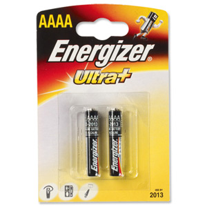 Energizer UltraPlus FSB-2 Battery Alkaline Quad AAAA E96 1.5 V Ref 624625 [Pack 2]