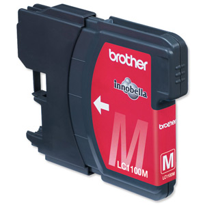 Brother Inkjet Cartridge Page Life 750pp Magenta Ref LC1100HYM