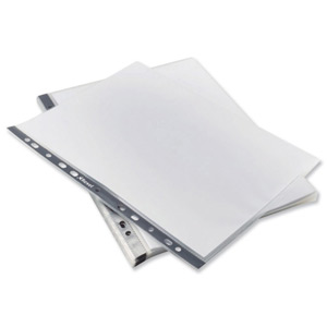 Rexel Eco-Filing Pockets Multipunched Recycled Polypropylene 80micron A4 Ref 2102242 [Pack 25] Ident: 233C