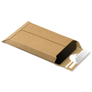 Corrugated Envelope Dual Seal System Tear Strip B4 Plus 400gsm Brown [Pack 25] Ident: 147C