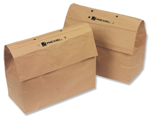 Rexel Recycling Shredder Bags W350xD225xH180mm Ref 2102247 [Pack 20] Ident: 653E