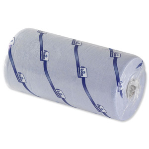 Georgia-Pacific Couch Roll Towelling Part-recycled 2-ply 10 Inch 125 Sheets W251xL457mm Blue Ref M02628 Ident: 539C