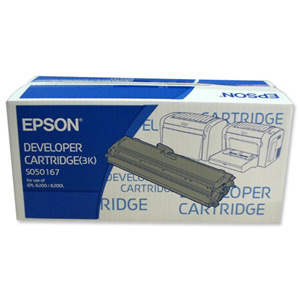 Epson S050167 Laser Toner Cartridge Page Life 3000pp Black Ref C13S050167 Ident: 806A