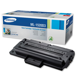 Samsung Laser Toner Cartridge Page Life 3000pp Black Ref ML-1520D3/ELS Ident: 833N