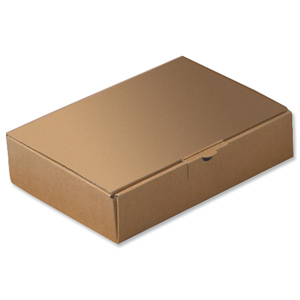 Kraft Mailing Box W220xD155xH50mm Brown [Pack 20] Ident: 149B