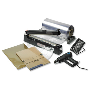 Shrink Wrap System with Hot Air Blower and Unrolling Device Ident: 155G