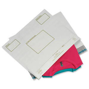 PostSafe Envelopes Polythene Oxo-biodegradable Extra Strong 440x320mm DX White Ref PG26 [Pack 100] Ident: 127B