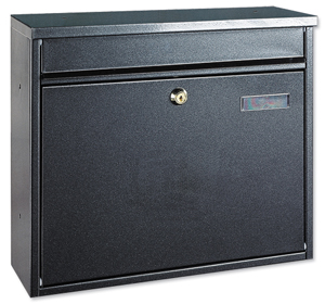 Rottner Hochhaus II Mail Box 325x35mm Opening W360xD115xH315mm Anthracite Ref T02804 Ident: 167B