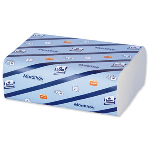 Lotus Hydrasoft Marathon Hand Towel Z-Fold Recycled 135 Sheets Ref K88300 [Pack 20] Ident: 596C