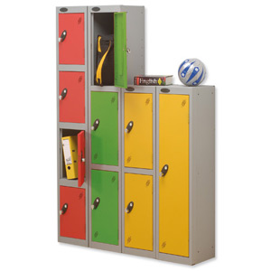 Trexus 3 Door Locker Hasp and Staple Lock ACTIVECOAT W305xD305xH1780mm Silver Green Ref 862427