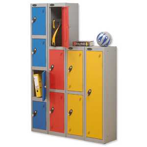 Trexus 4 Door Locker Hasp and Staple Lock ACTIVECOAT W305xD305xH1780mm Silver Blue Ref 862532
