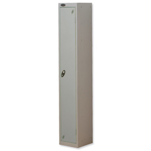 Trexus Plus 1 Door Locker Nest of 1 Extra Depth ACTIVECOAT W305xD460xH1780mm Silver Ref 862728 Ident: 472A