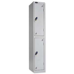 Trexus Plus 2 Door Locker Nest of 1 ACTIVECOAT W305xD305xH1780mm Silver Ref 863189 Ident: 472A