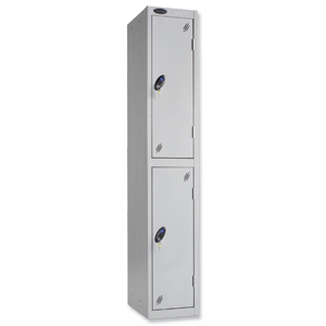 Trexus Plus 2 Door Locker Nest of 1 Extra Depth ACTIVECOAT W305xD460xH1780mm Silver Ref 863244 Ident: 472A