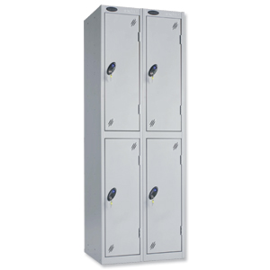 Trexus Plus 2 Door Locker Nest of 2 ACTIVECOAT W305xD305xH1780mm Silver Ref 863309 Ident: 472A