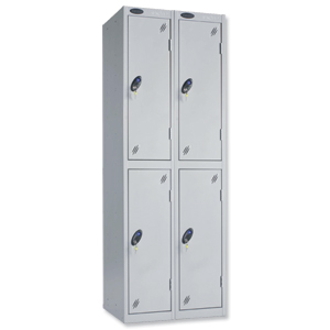 Trexus Plus 2 Door Locker Nest of 2 ACTIVECOAT W305xD305xH1780mm Silver Ref 863309