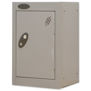 Trexus Plus Nesting Quarto Locker ACTIVECOAT 305x305x480mm Silver Ref 865595 Ident: 473C