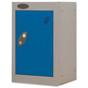 Trexus Plus Nesting Quarto Locker ACTIVECOAT 305x305x480mm Silver Blue Ref 865600 Ident: 473C