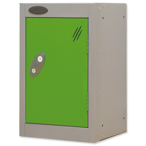 Trexus Plus Nesting Quarto Locker ACTIVECOAT 305x305x480mm Silver Green Ref 865626 Ident: 473C