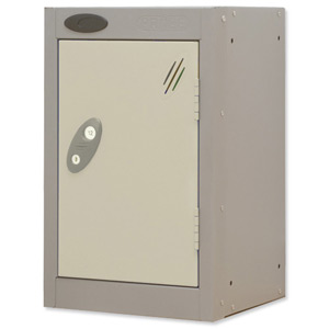 Trexus Plus Nesting Quarto Locker ACTIVECOAT 305x305x480mm Silver White Ref 865642 Ident: 473C