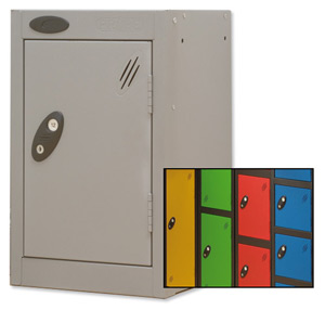 Trexus Plus Quarto Locker Extra Depth ACTIVECOAT 305x460x480mm Black Yellow Ref 865812 Ident: 473C