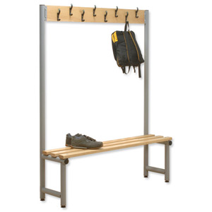 Trexus Single Side Bench with Hooks 1000x350mm Ref 866100