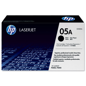 Hewlett Packard [HP] No. 05A Laser Toner Cartridge Page Life 2300pp Black Ref CE505A