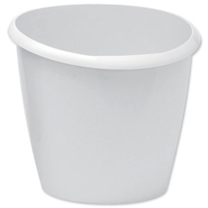 5 Star Bin Polypropylene 16 Litres W300xD363xH323mm Grey Ident: 327A