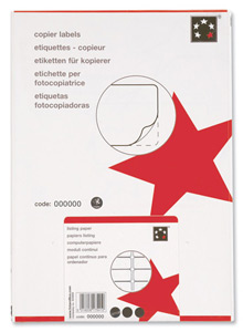 5 Star Labels Copier 10 per Sheet 105x58mm White [1000 Labels]