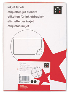 5 Star Addressing Labels Inkjet 14 per Sheet 99.1x38.1mm White [1400 Labels]