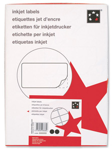 5 Star Addressing Labels Inkjet 14 per Sheet 99.1x38.1mm White [1400 Labels] Ident: 142B