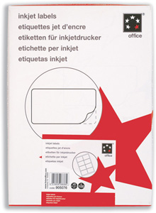 5 Star Addressing Labels Inkjet 8 per Sheet 99.1x67.7mm White [800 Labels] Ident: 142B