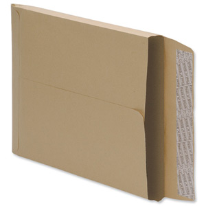 5 Star Envelopes Peel and Seal Gusset 25mm 115gsm Manilla C4 [Pack 125] Ident: 124D