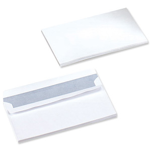 5 Star Envelopes Wallet Press Seal 90gsm White DL [Pack 500] Ident: 117F